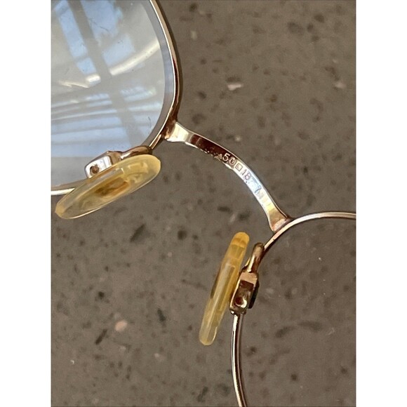 Elle Eyeglasses Frames ONLY Metal Full Rim Oval 50-18 silver main image 6